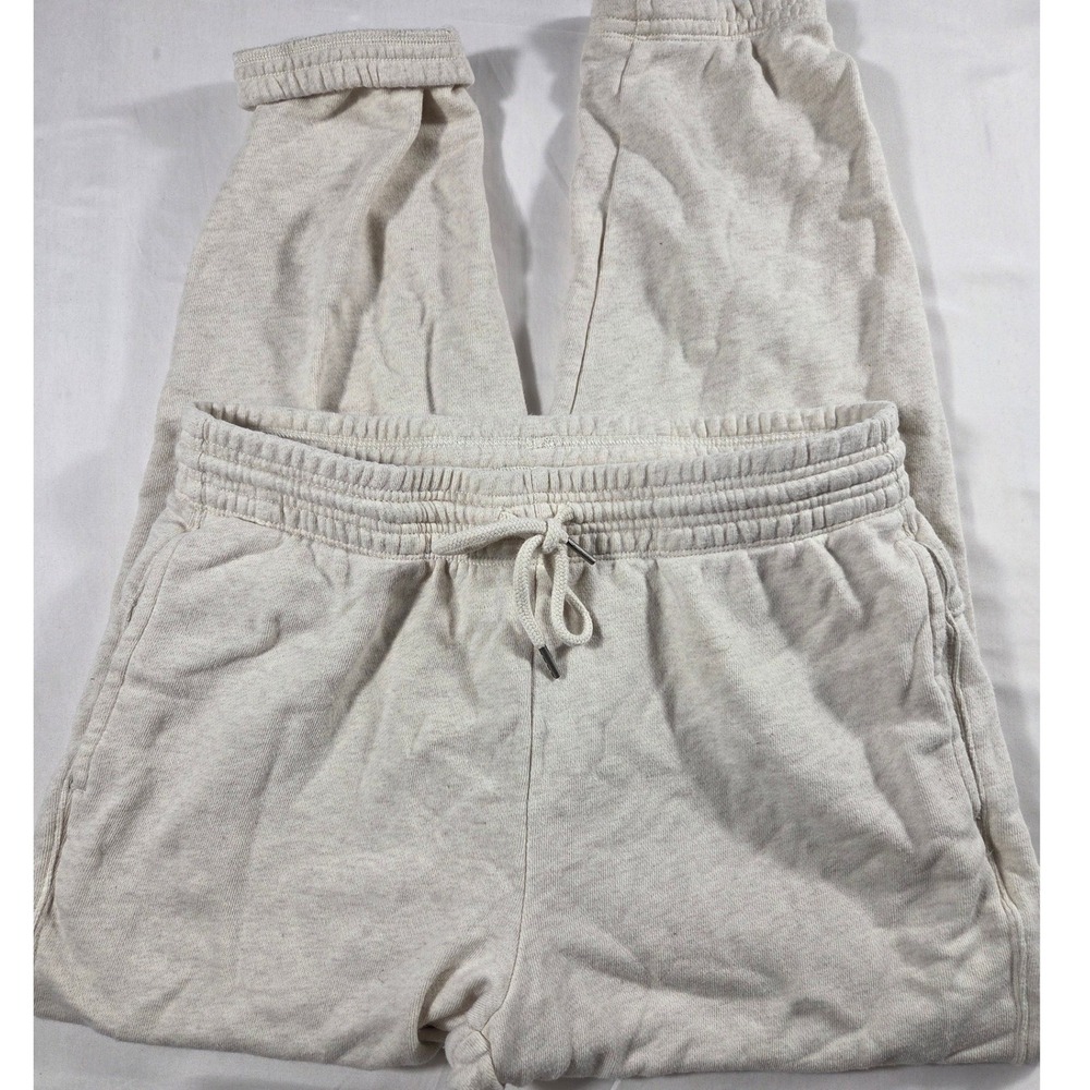 Aerie Womens Oatmeal Heather Fleece Joggers Sweatpants Size M